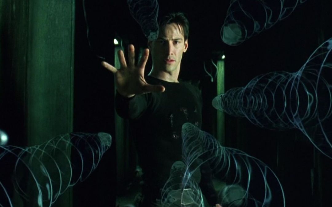 Keanu Reeves as Neo in The Matrix