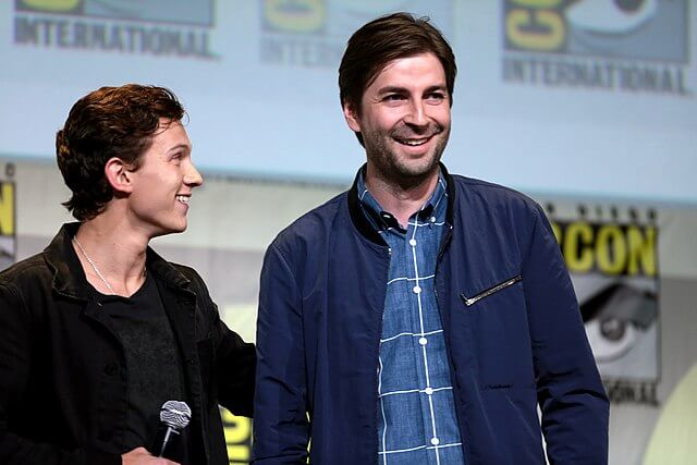 Jon Watts with Tom Holland. | Credit: Gage Skidmore/Wikimedia Commons.