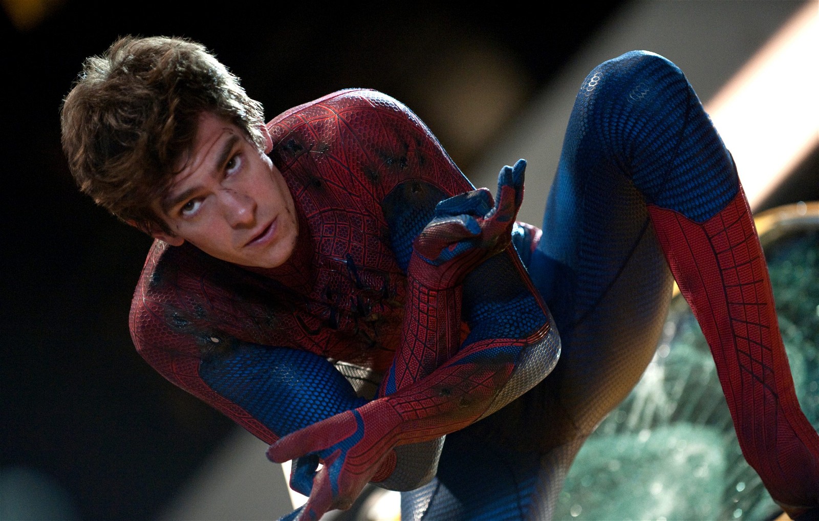 Andrew Garfield suits up as Spider-Man in The Amazing Spider-Man