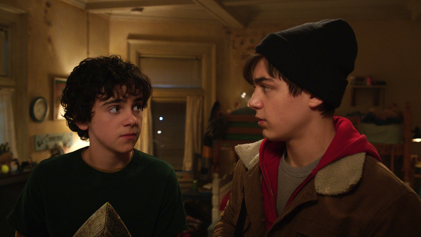 Asher Angel (R) with Dylan Grazer (L) in Shazam (2019) [Credit Warner Bros. Pictures]