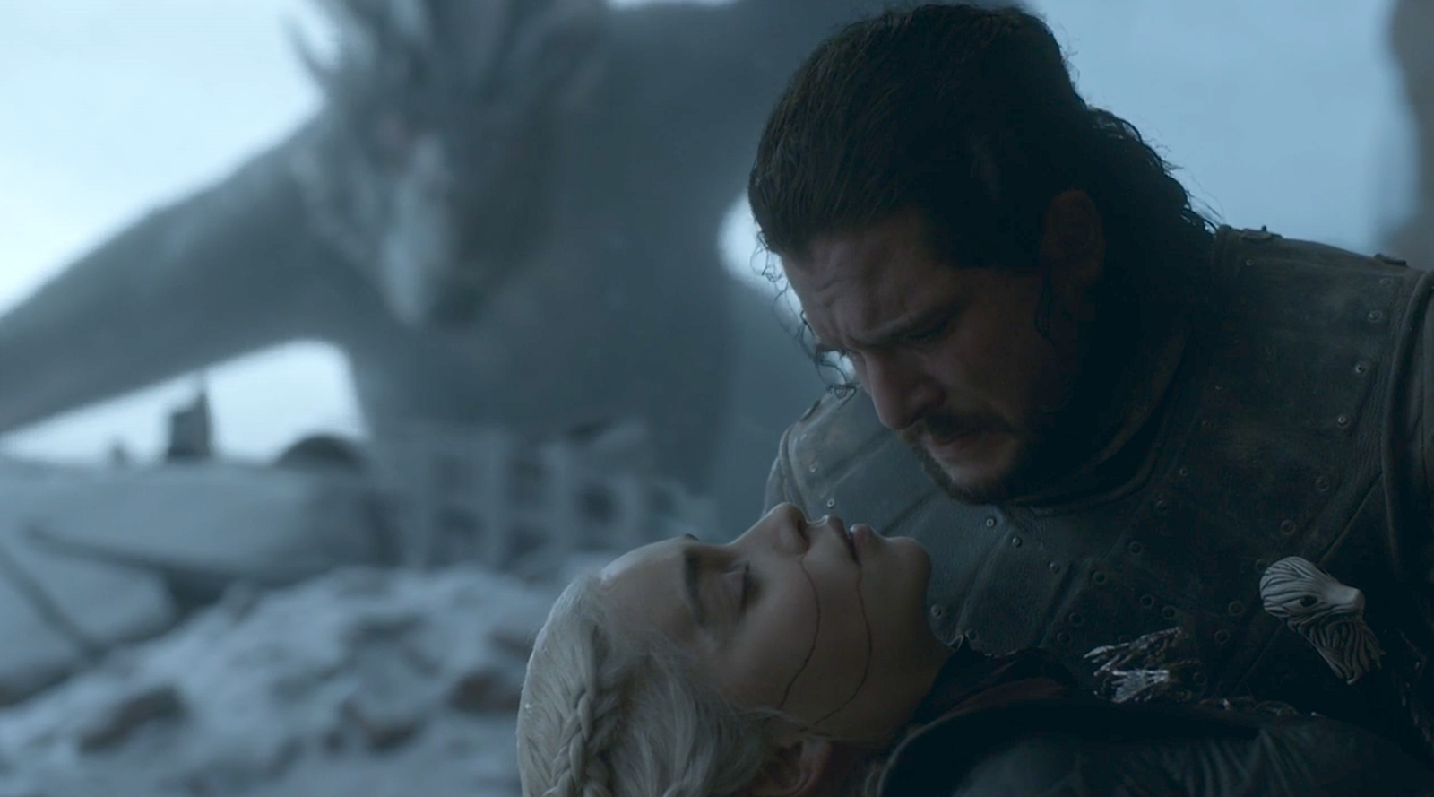 Jon Snow backstabs Daenerys Targaryen in the finale of Game of Thrones