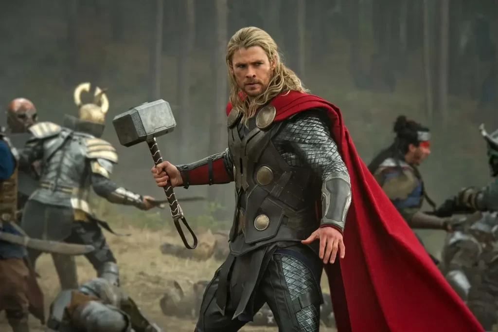 Hemsworth as Thor.