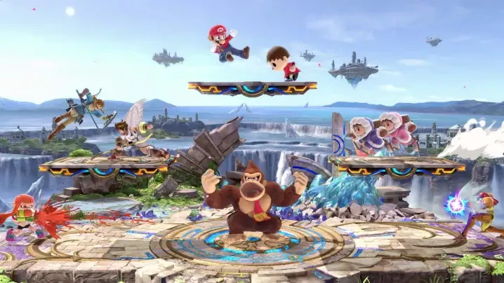 A still from the video game, Super Smash Bros. Ultimate