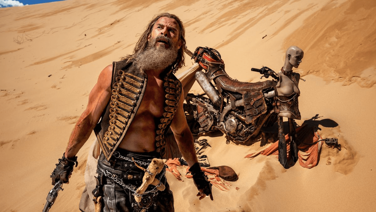 Chris Hemsworth in a still from Furiosa: A Mad Max Saga