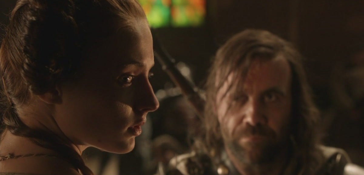Sansa with the Hound