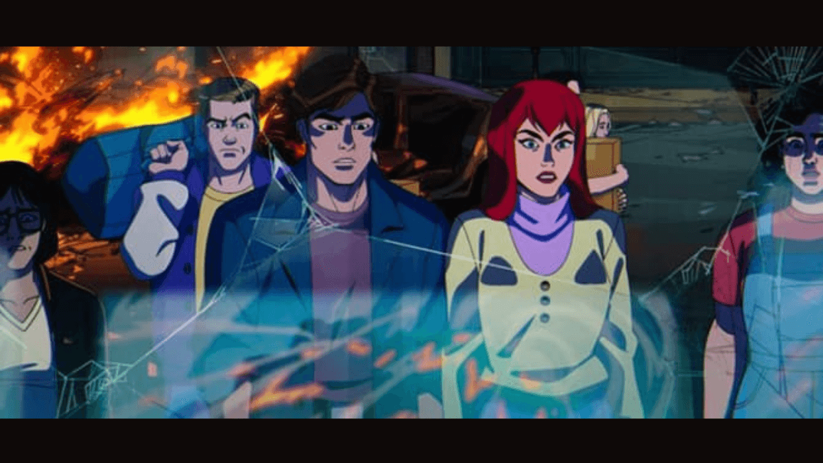 Peter Parker and MJ from Spider-Man: The Animated Series makes an appearance in this final episode