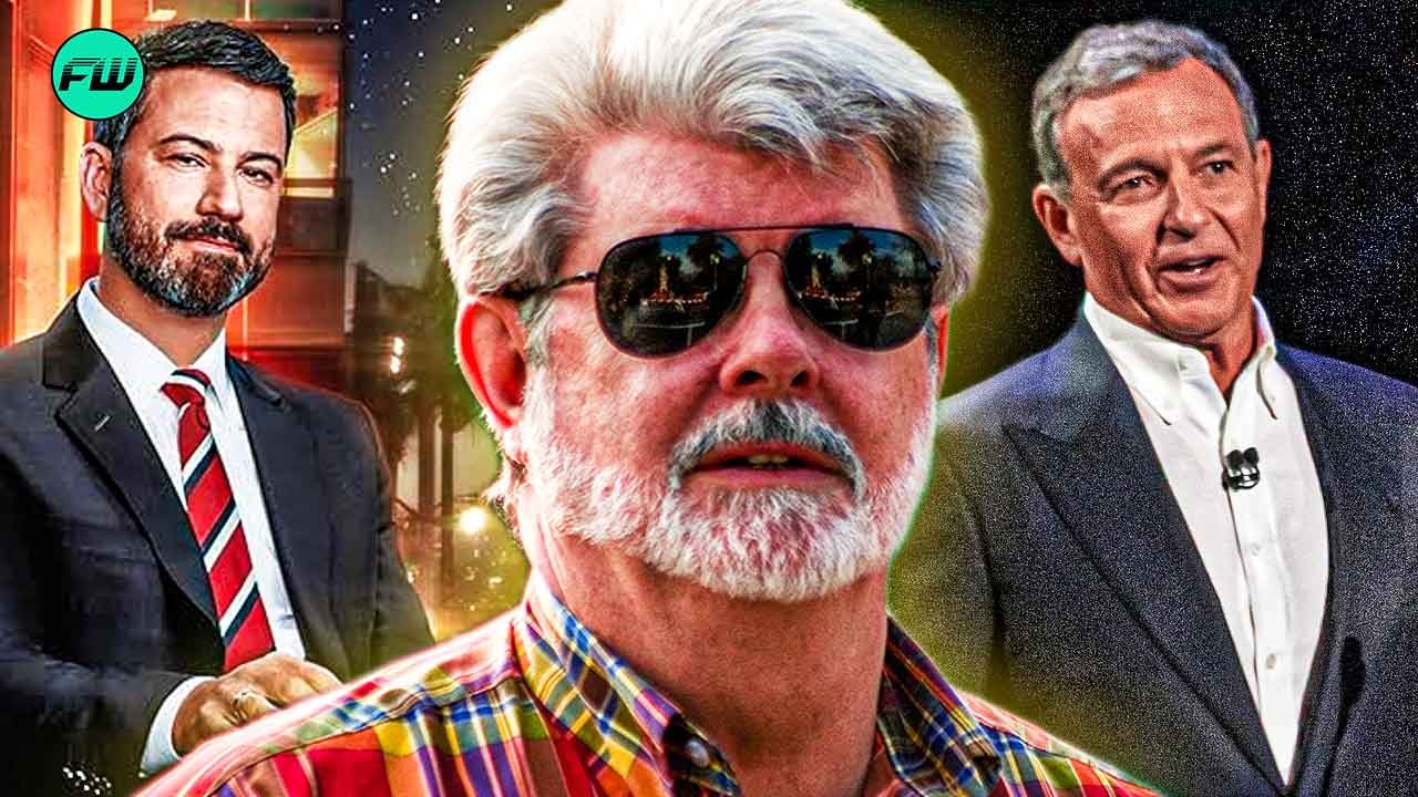 Jimmy Kimmel, George Lucas and Bob Iger