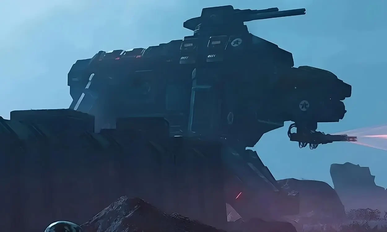 Factory Strider in Helldivers 2