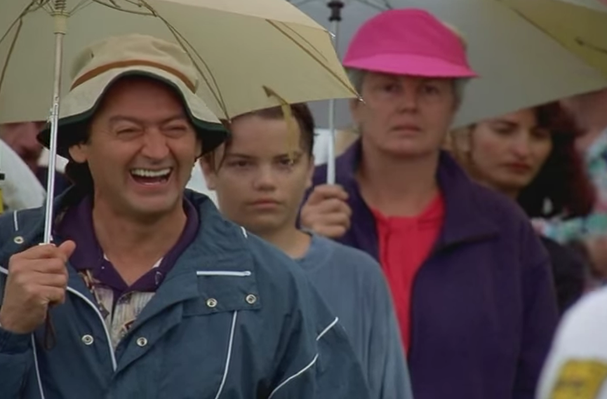 Joe Flaherty did an exceptional job at annoying Happy Gilmore in the golf competition