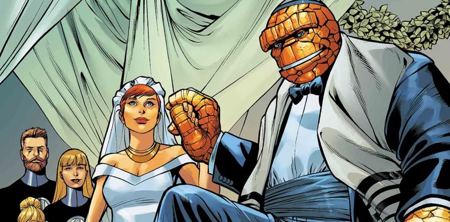 Alicia Masters with The Thing (Image: Marvel Comics)