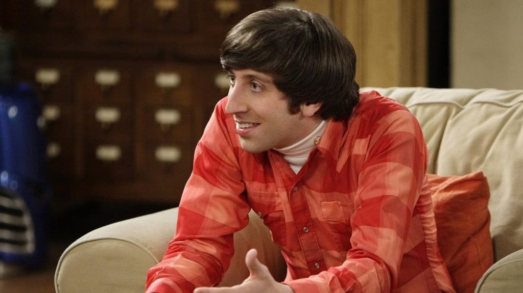 Simon Helberg in a scene in The Big Bang Theory