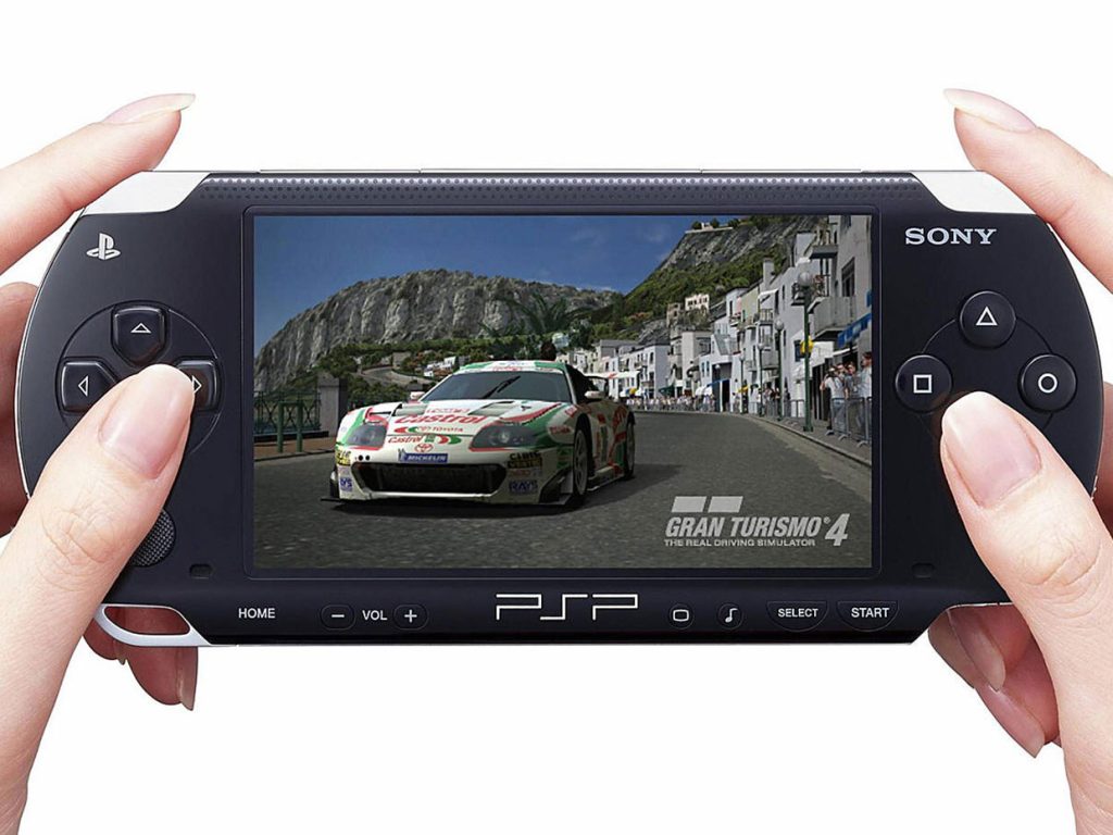 A product image of the PlayStation Portable.