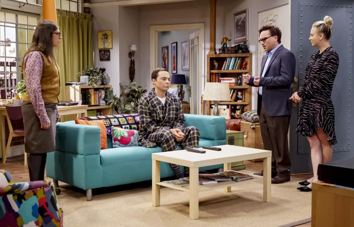 A still from The Big Bang Theory featuring Jim Parsons
