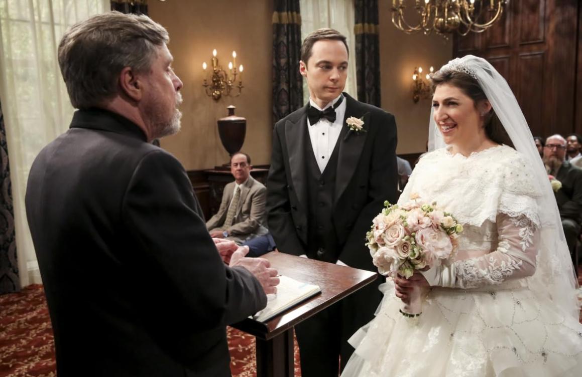 Sheldon Cooper and Amy Farrah Fowler getting married in TBBT