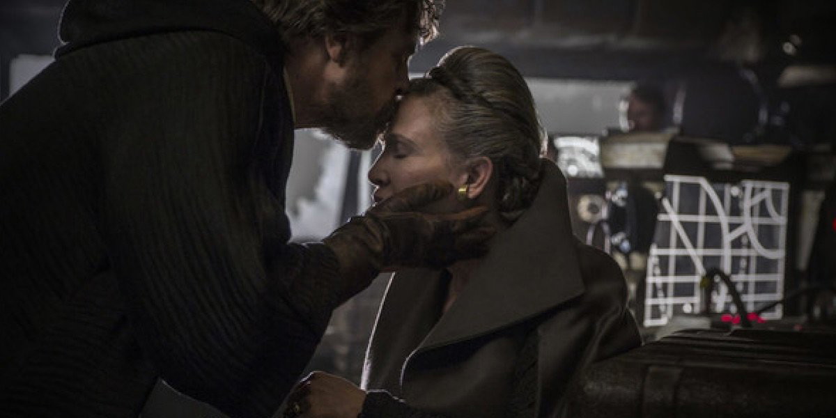 Mark Hamill and Carrie Fisher in Star Wars: The Last Jedi | Lucasfilm Ltd.