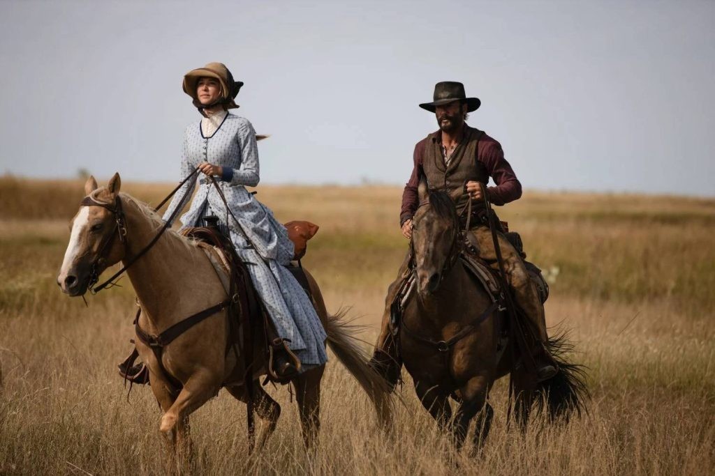 Isabel May and Tim McGraw in Taylor Sheridan's 1883 [Credit: Paramount Network]