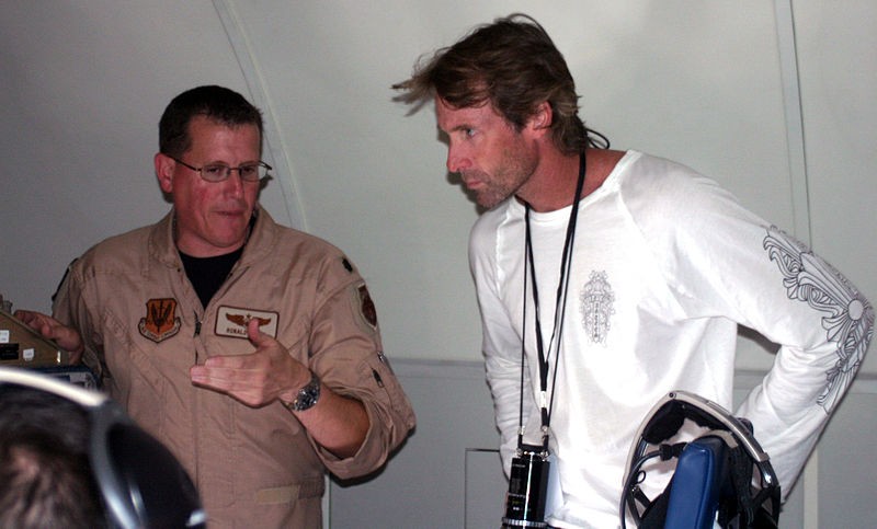 Michael Bay at filming of Transformers at Edwards AFB