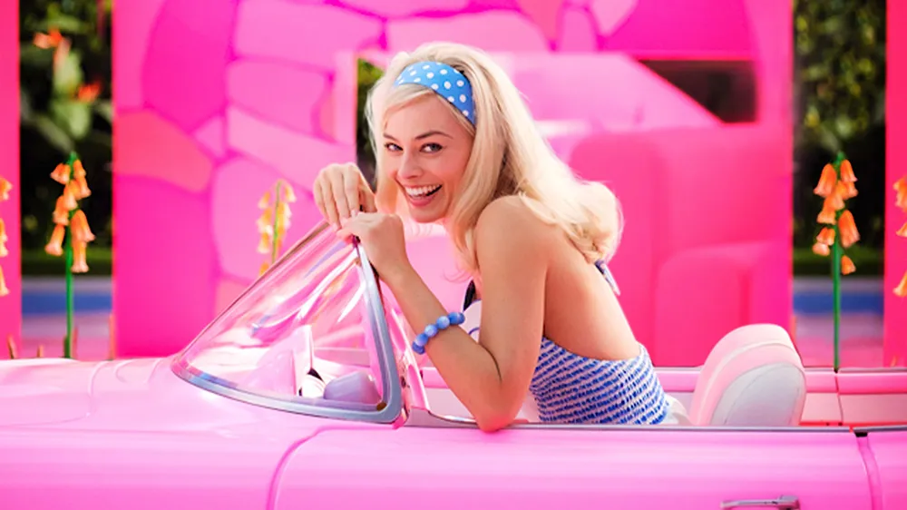 Margot Robbie in a still from Barbie