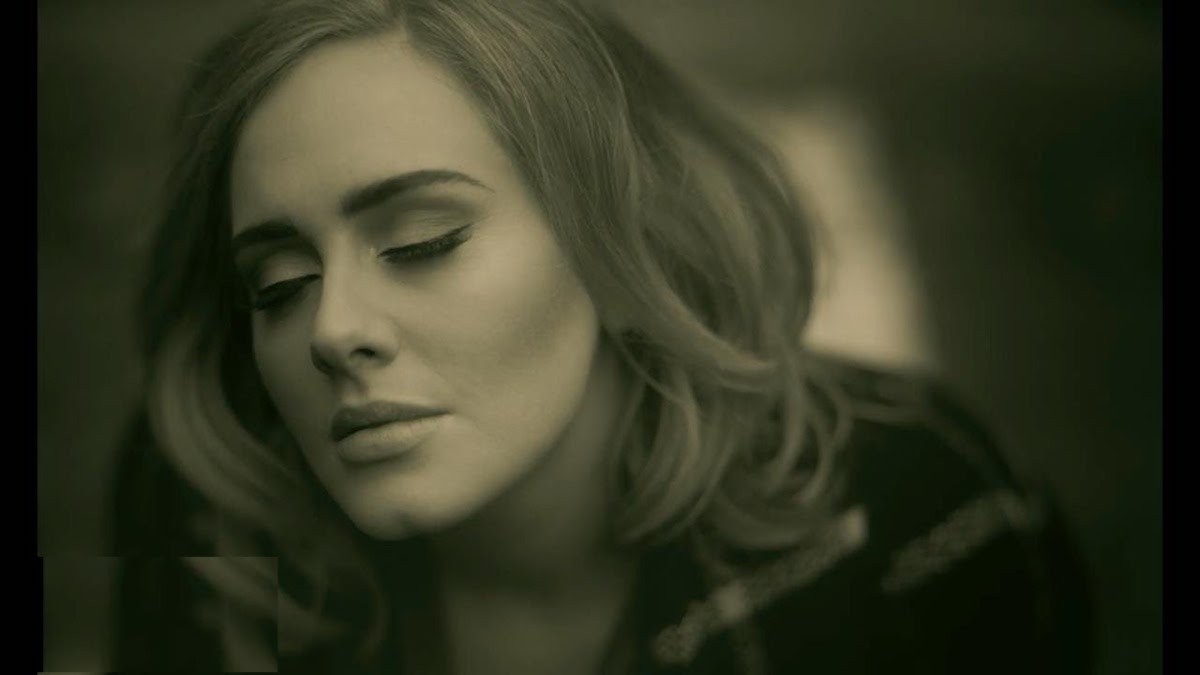 Adele in the music video for Hello