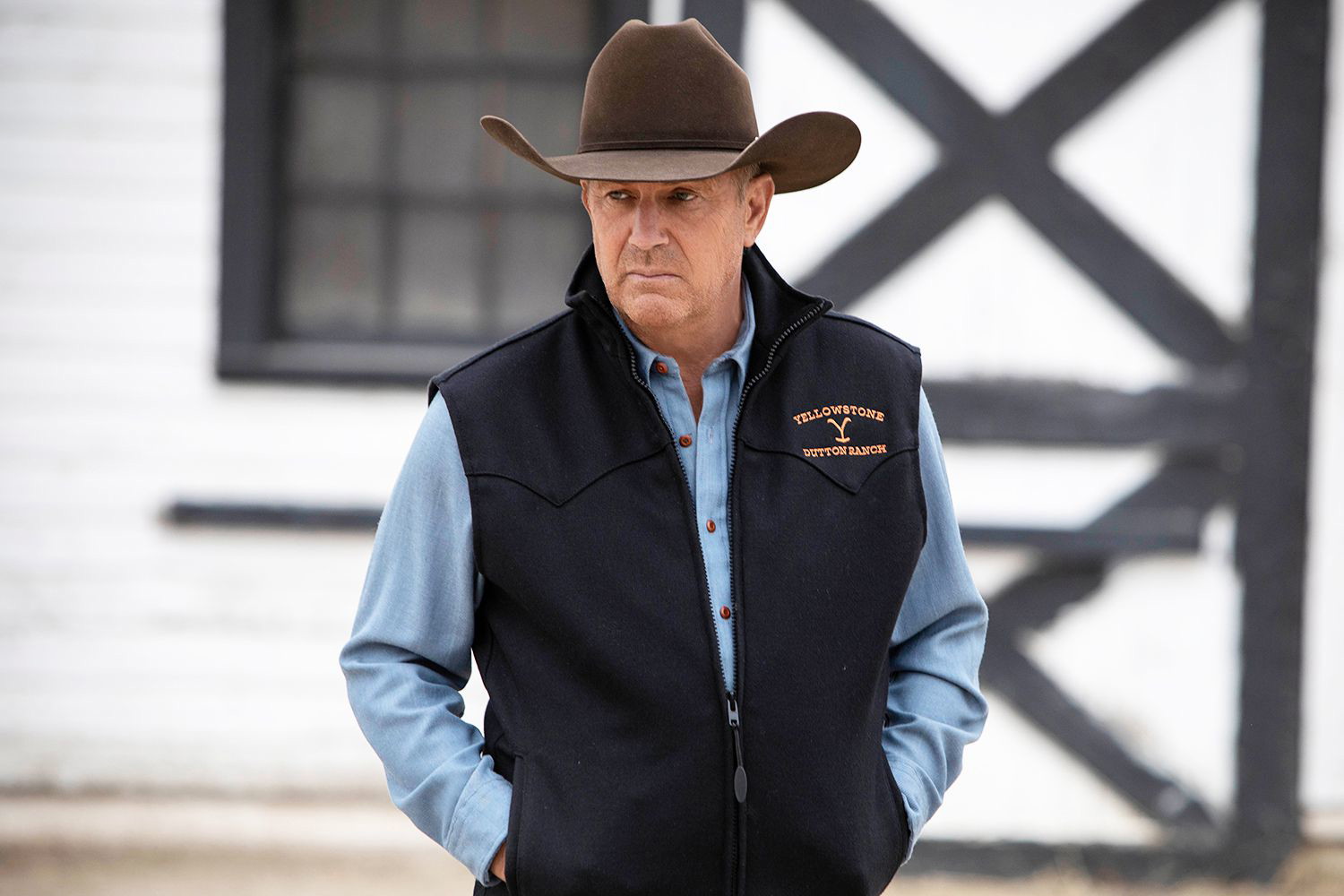 Kevin Costner in a still from Yellowstone (via Netflix)