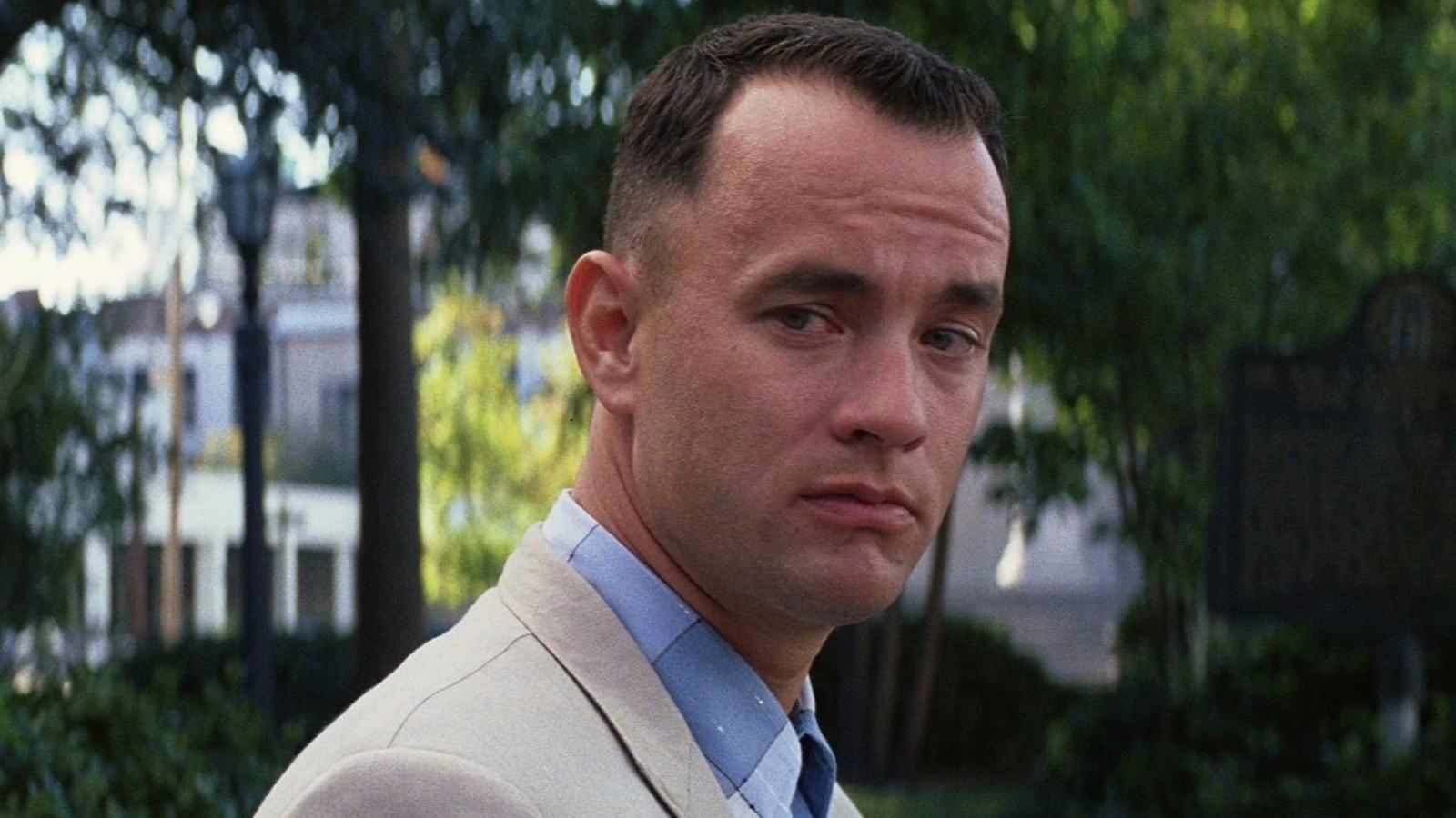 Tom Hanks in a scene from Forrest Gump