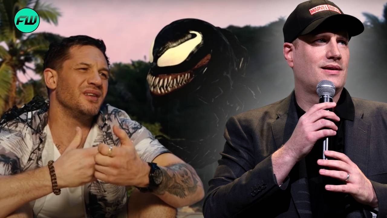 Kevin Feige and Tom Hardy Venom