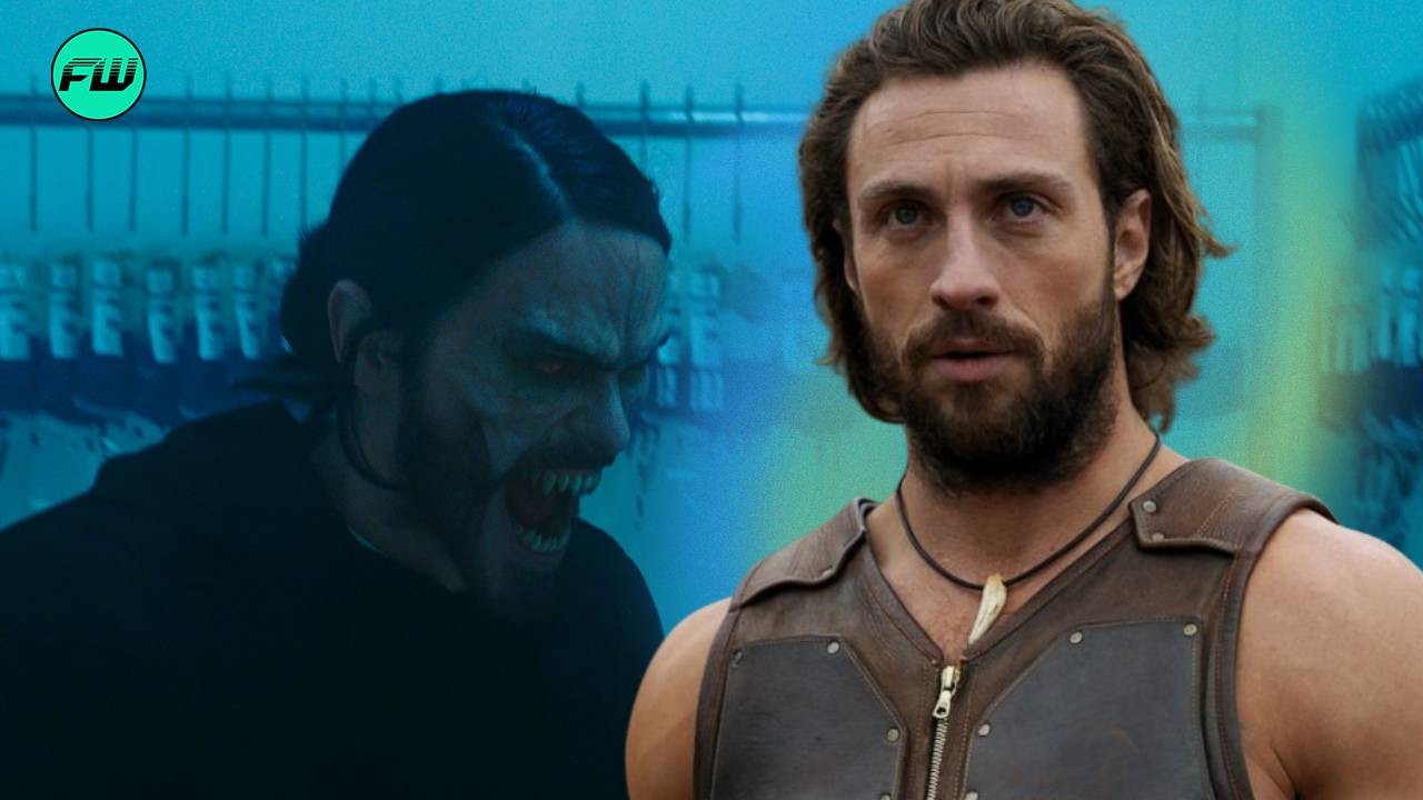 aaron taylor-johnson kraven the hunter and jared leto morbius