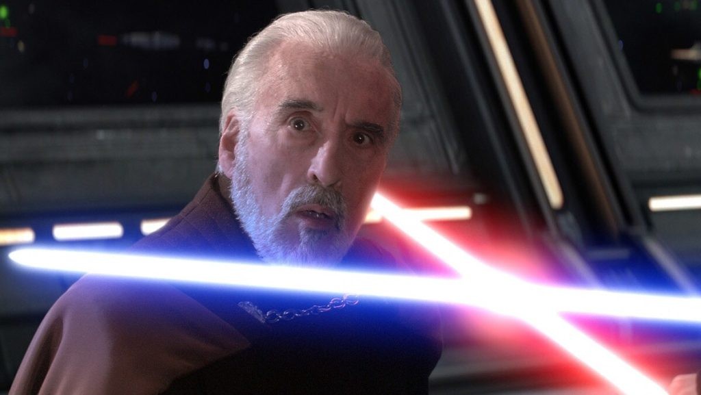 Christopher Lee in Revenge Of The Sith