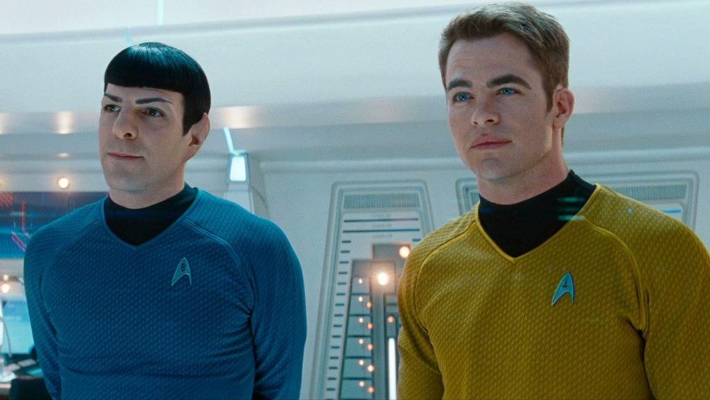 Zachary Quinto and Chris Pine in a still from Star Trek Into Darkness | Paramount Pictures