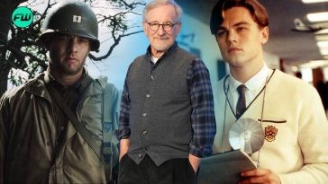 Steven Spielberg with Tom Hanks and Leonardo DiCaprio