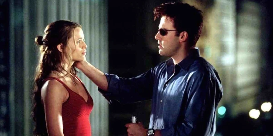 Ben Affleck and Jennifer Garner in Daredevil