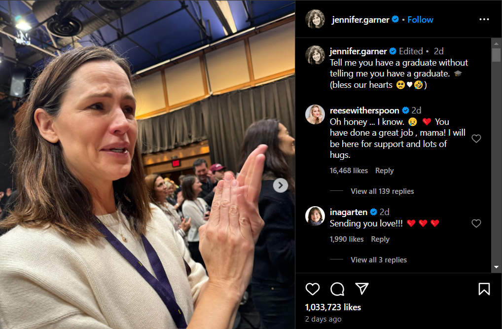 Jennifer Garner receives support from Reese Witherspoon