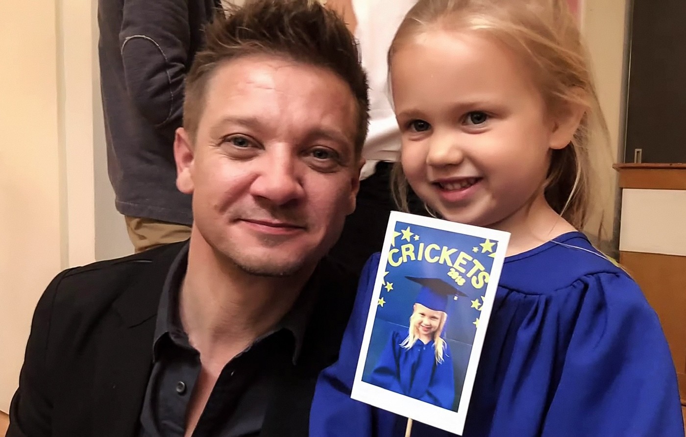 Jeremy Renner with his daughter Ava | Jeremy Renner Net on X