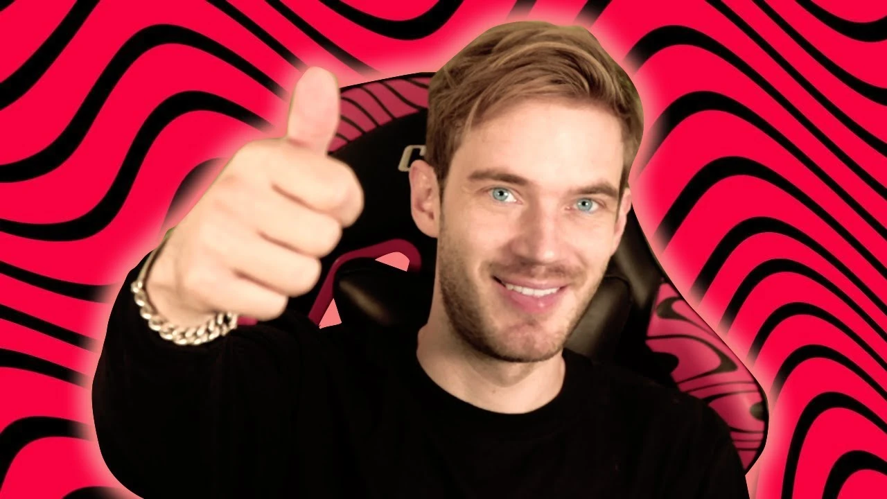 Pewdiepie on his YouTube channel
