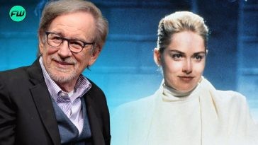 Steven Spielberg and Sharon Stone
