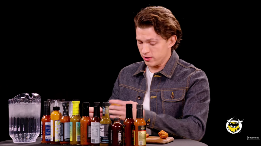 Tom Holland joined his Marvel co-stars as he could not handle the spice