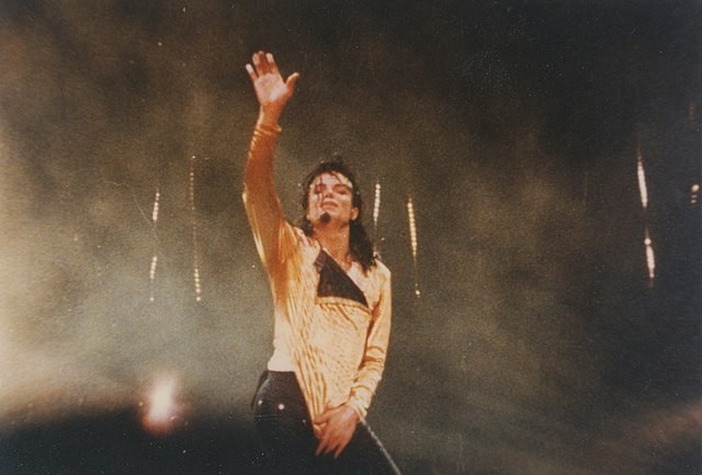 Michael Jackson performs at a concert in Monza, Italy in 1992 [Credit: Daniele Dalledonne]