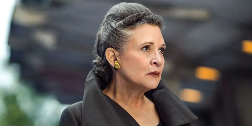 Carrie Fisher in The Last Jedi 