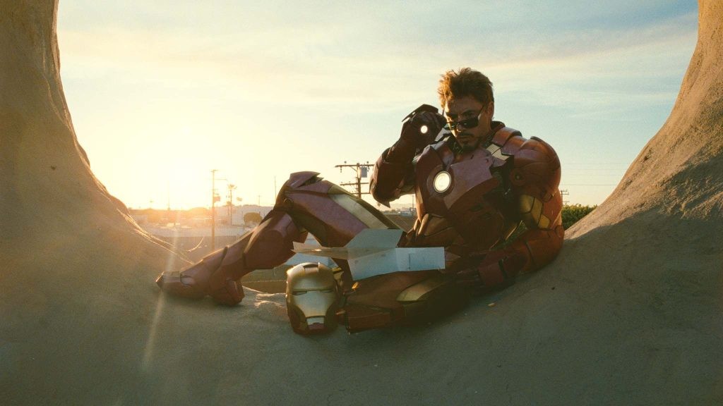 Robert Downey Jr. in a still from Iron Man 2