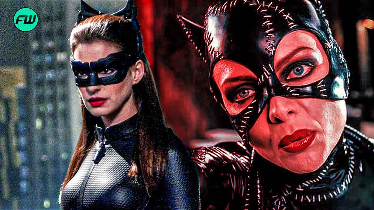 Anne Hathaway and Michelle Pfeiffer Catwoman