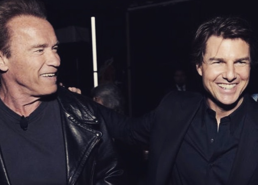 Arnold Schwarzenegger and Tom Cruise