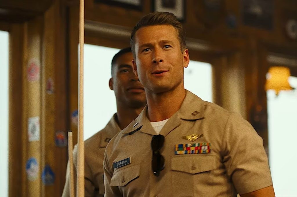 The mystery surrounding Hangman, played by Glen Powell, is one of the sequel’s most intriguing aspects.