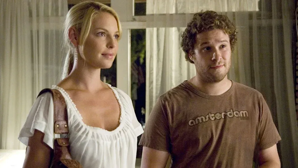 Katherine Heigl and Seth Rogen in a still from Knocked Up