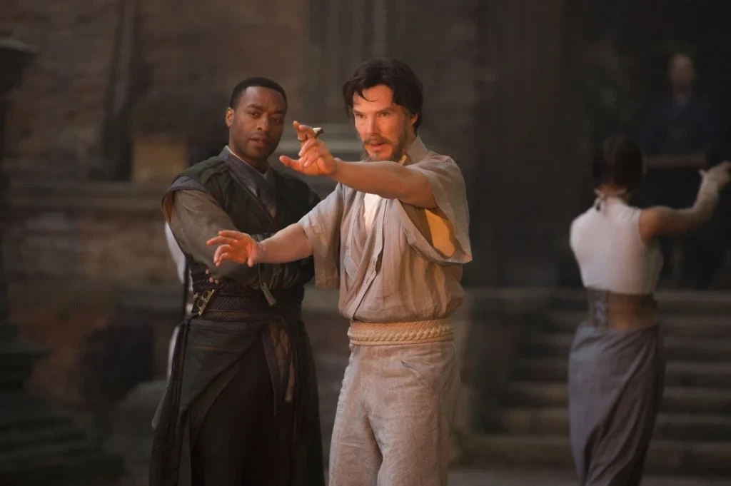 Benedict Cumberbatch trains as a sorcerer in Doctor Strange