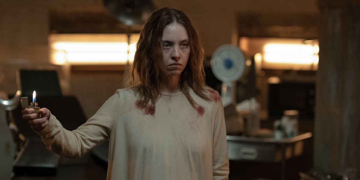 Screengrab of Sydney Sweeney in a still from Immaculate | Neon