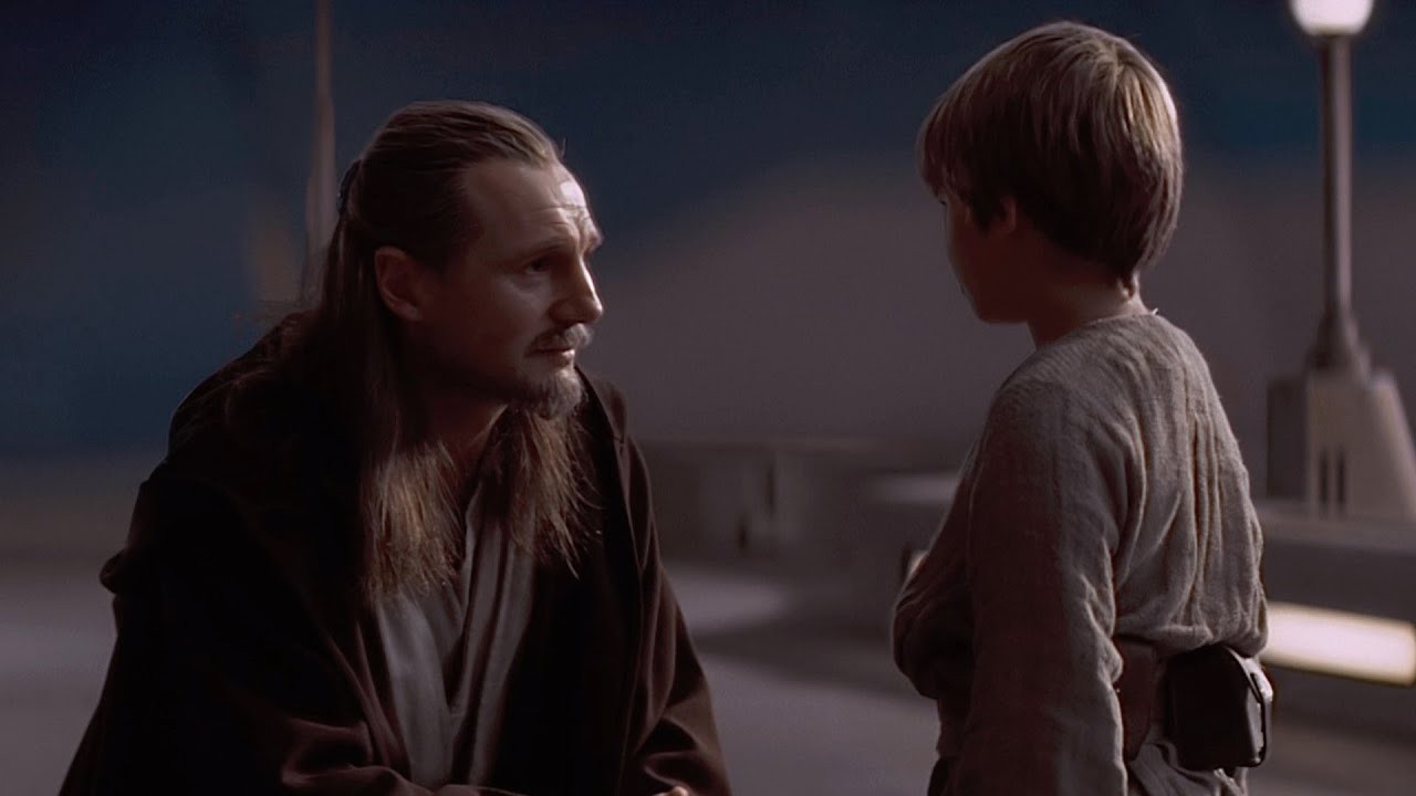 Qui-Gon Jinn explains to a young Anakin Skywalker the concept of midi-chlorians in Star Wars: Episode I - The Phantom Menace