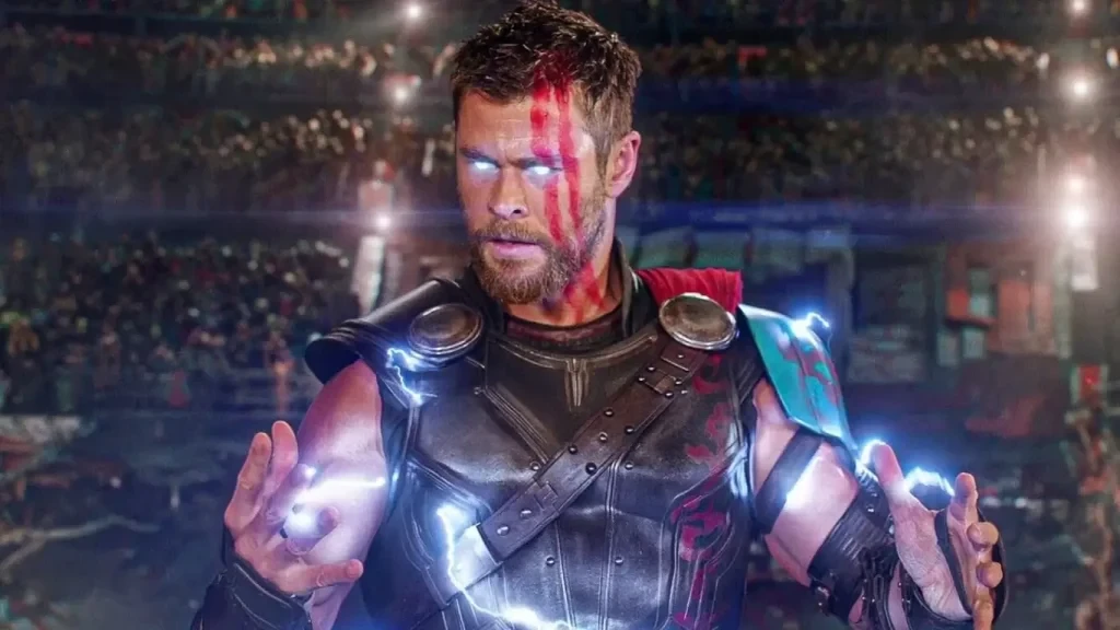 Avengers: Endgame star Chris Hemsworth in Thor: Ragnarok. (2017) | Credit: Walt Disney Studios Motion Pictures.