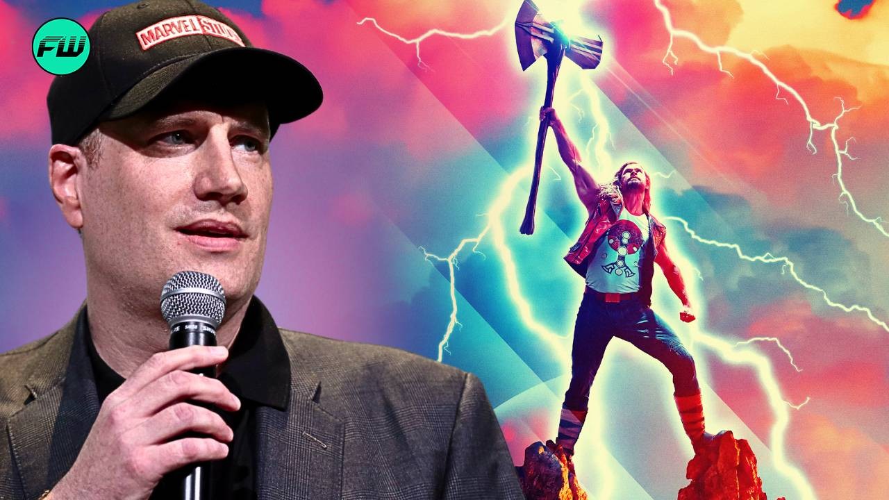 Kevin Feige and Thor Love and Thunder