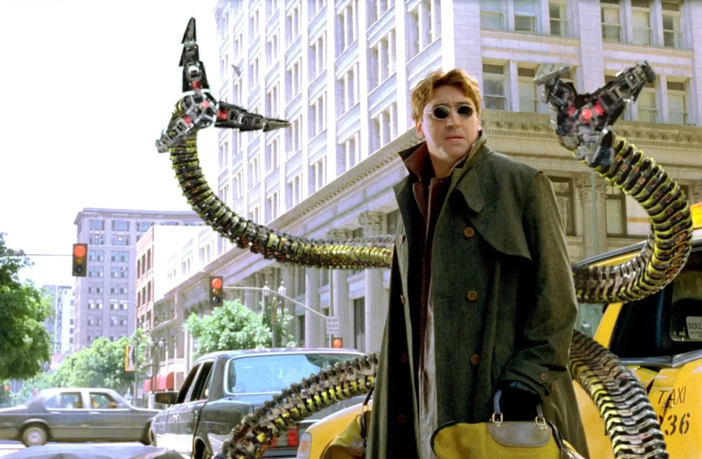 Molina as Doc Ock in Spider-Man 2. | Credit: Sony Pictures.