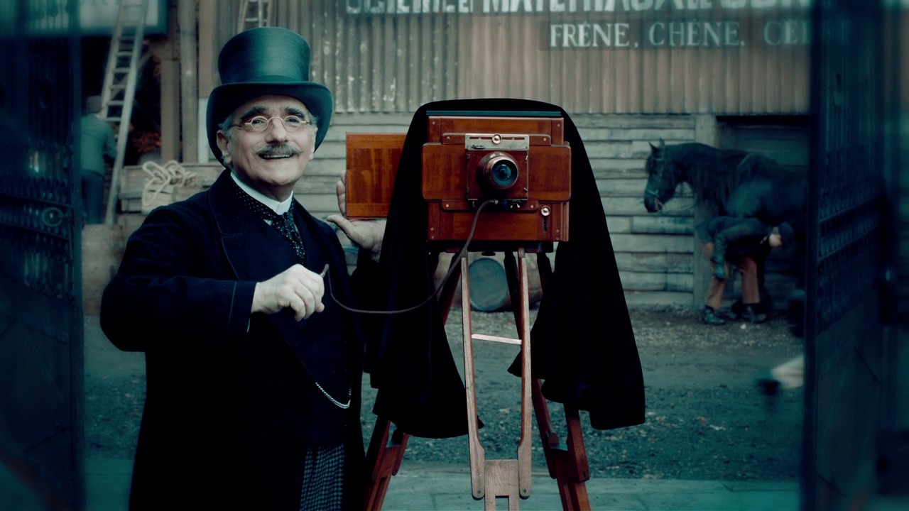 Martin Scorsese in a still from the film Hugo